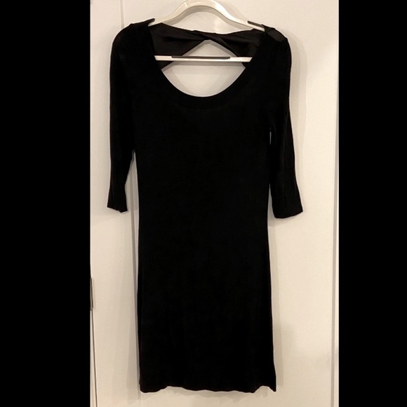 2009-2012 est B’leev scoop back dress w satin twist detail-M - Picture 2 of 6